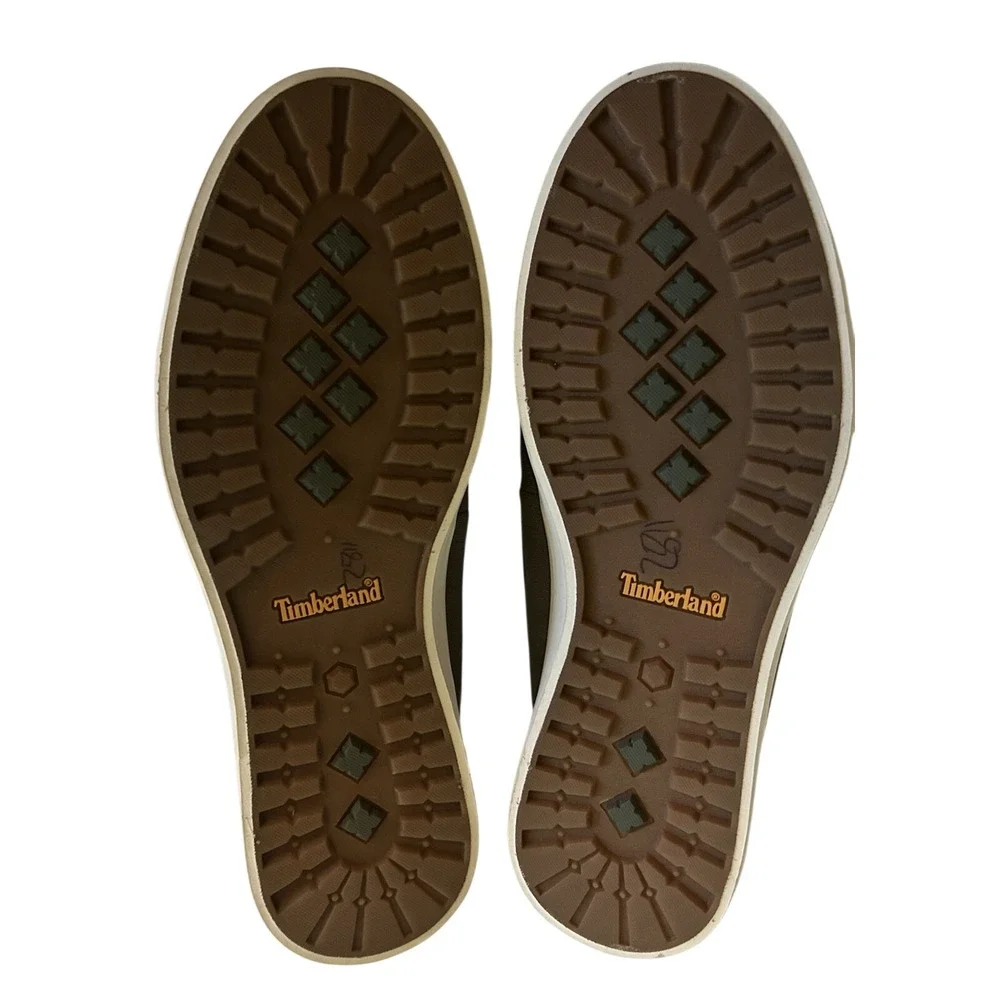 Timberland‎ Cotton Gray Canvas Boat Shoe Men US 8.5M